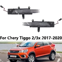 Accesorios de coche para Chery Tiggo 2/3x 2017-2020 espejo retrovisor de coche luz de señal de giro repetidor lámpara de espejo