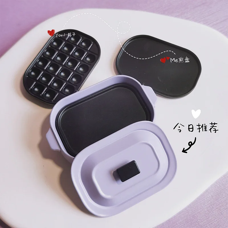 1:12 シミュレートされた北欧風ミニマルチパン調理鍋ドールハウスアクセサリーミニチュアモデルおもちゃマイクロシーンプレイハウスデコレーション