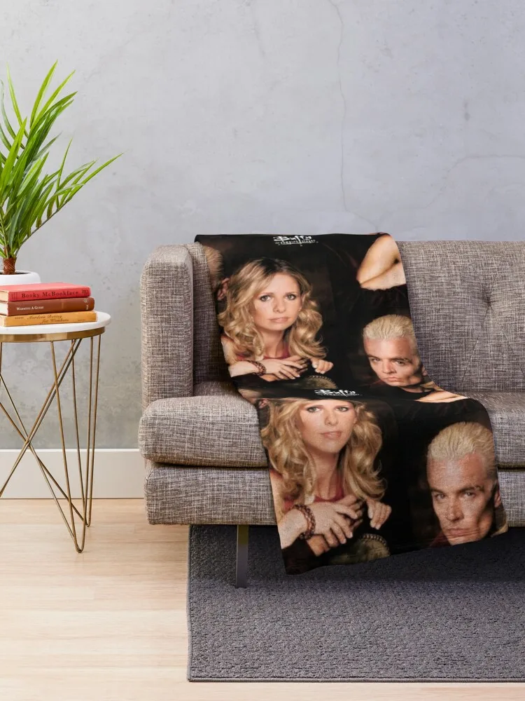 SPIKE - BUFFY Throw Blanket Blanket Luxury Moving Blanket Custom Blanket