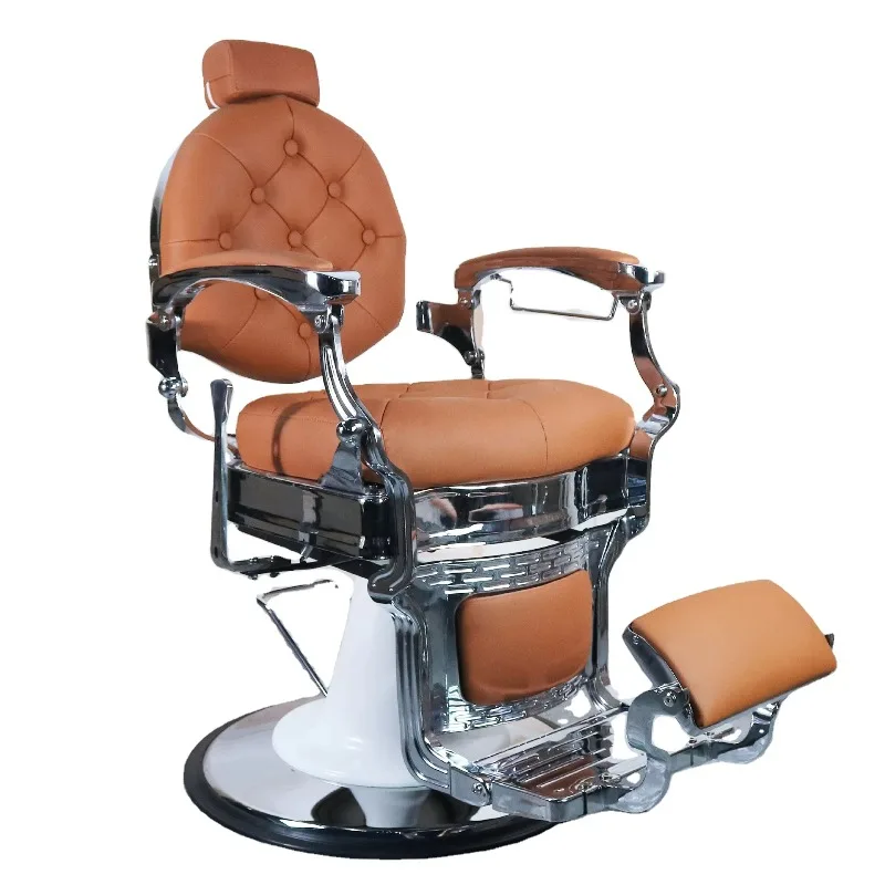 Modern Luxury Leather Barber Chair High Quality Portable Metal Salon Chair for Men Best Prices