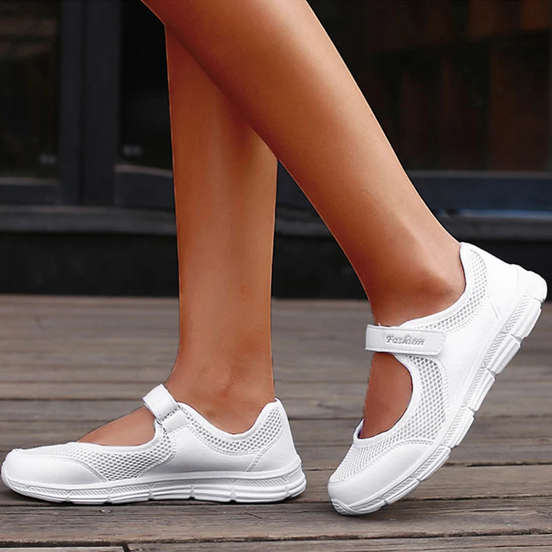 Fashion Breathable Sneakers For Women 2025 New Walking Outdoor Women Sneakers Mesh Fabric Women Shoes Female Footwear