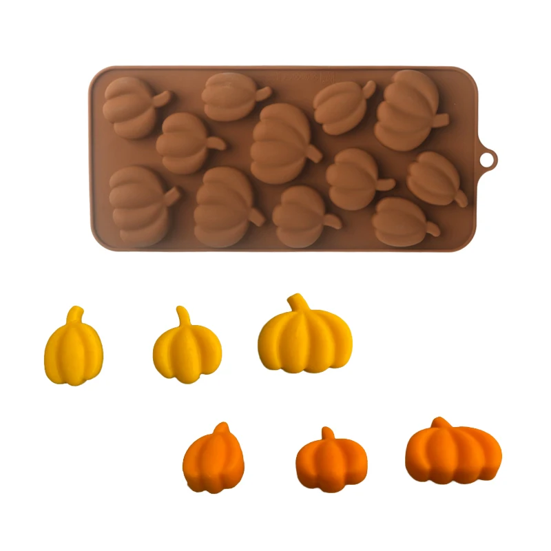 Halloween Decoration Candy Chocolate Molds Silicone Choc Moulds DIY Biscuit Mould Pumpkin Ghost Skeleton Skull Design Cake Mold