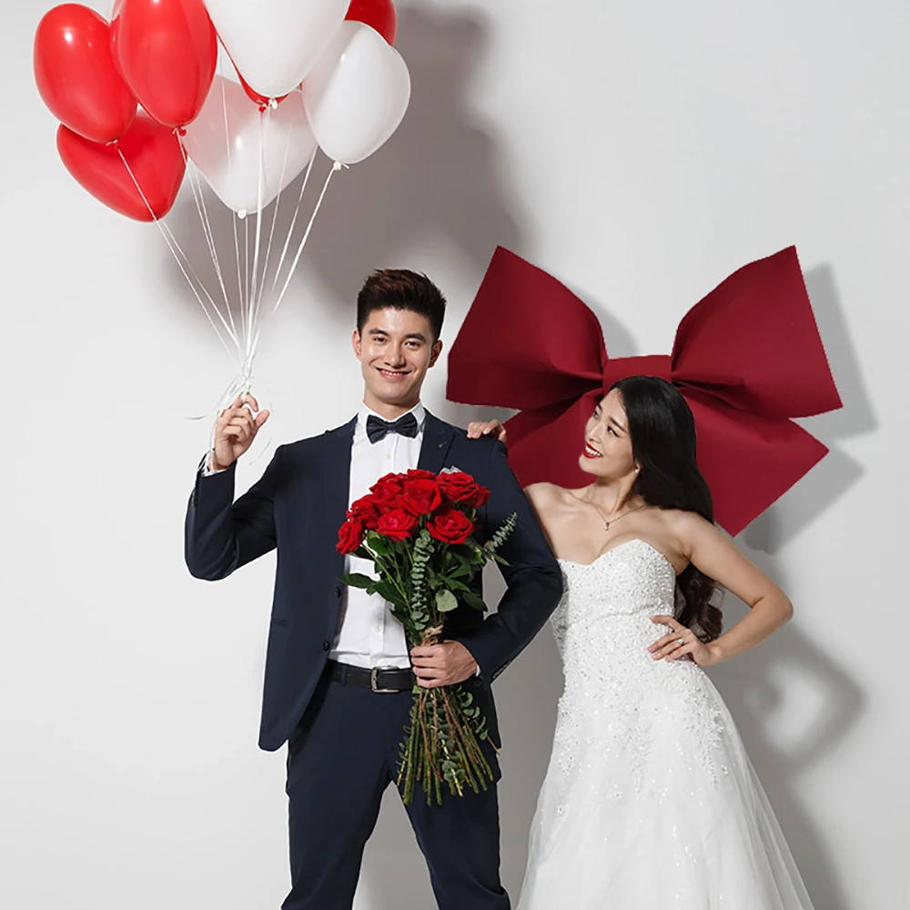 زينة القوس الكبير اليدوية DIY مادة إيفا حزمة عيد الميلاد ديكور المنزل الدعامة عيد الحب حفل زفاف عيد ميلاد DIY بها بنفسك الإمدادات