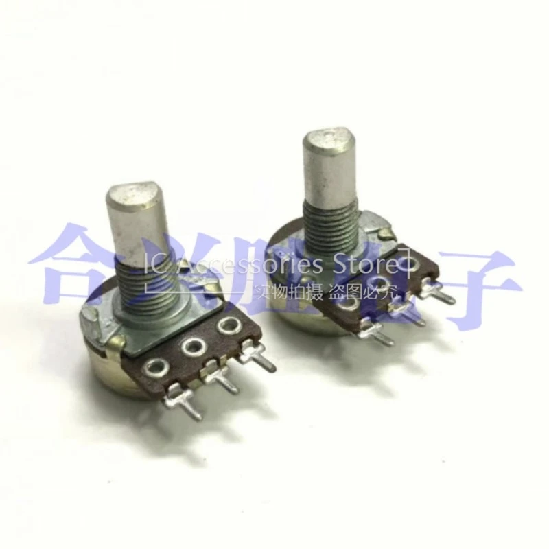 5PCS 16 Type Rotary Potentiometer 148 Type Single B5K Power Amplifier Audio Adjustment Volume Potentiometer 16MM