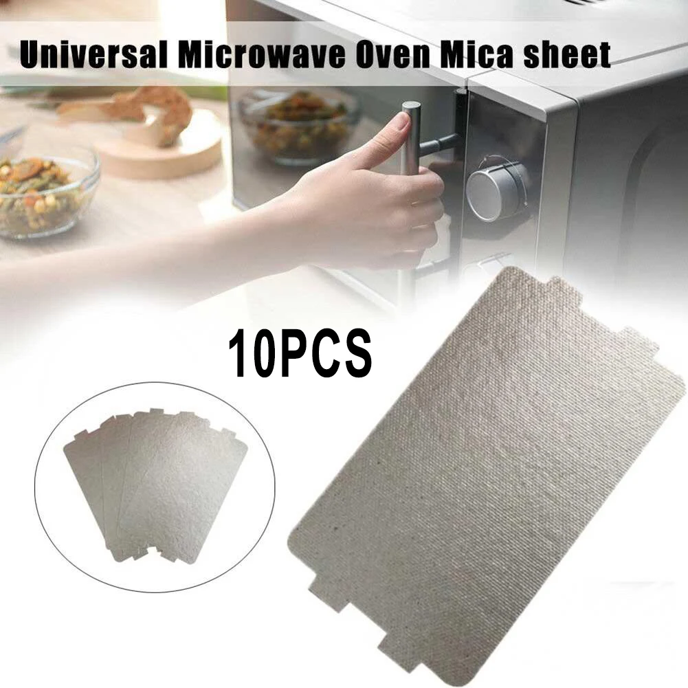 10Pcs Mica Plate Universal Microwave Oven Mica Sheet Wave Guide Waveguide Cover Sheet Plate 11.6 X 6.5cm