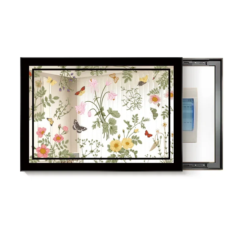Medieval meter box, blocking decorative paintings retro, distribution box, electric switch box, empty unpacking