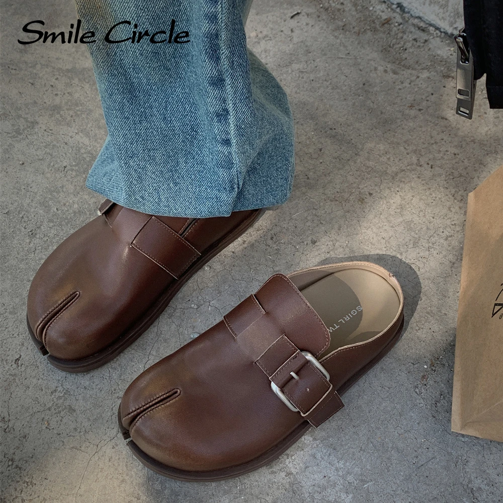 Smile Circle Casual Shoes Simple And Versatile Platform Flat Shoes Fashion Easy To Wear Outside Women's Shoes