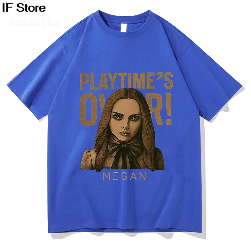 M3GAN 2.0 البوب الفن تي شيرت 2025 فيلم الخيال العلمي الرعب الجرافيك بلايز قصيرة الأكمام القطن الإناث تي شيرت موضة فيلم الطباعة تيز