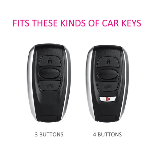 Imagen 2 del producto 2x funda de silicona para llave de coche, funda, soporte, llavero para Subaru Impreza Forester Crosstrek Outback XV Ascent Legacy BRZ WRX GR86
