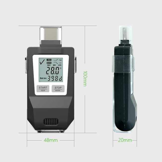 Freshliance Multiuse Temperature Data Logger for Temperature and Humidity