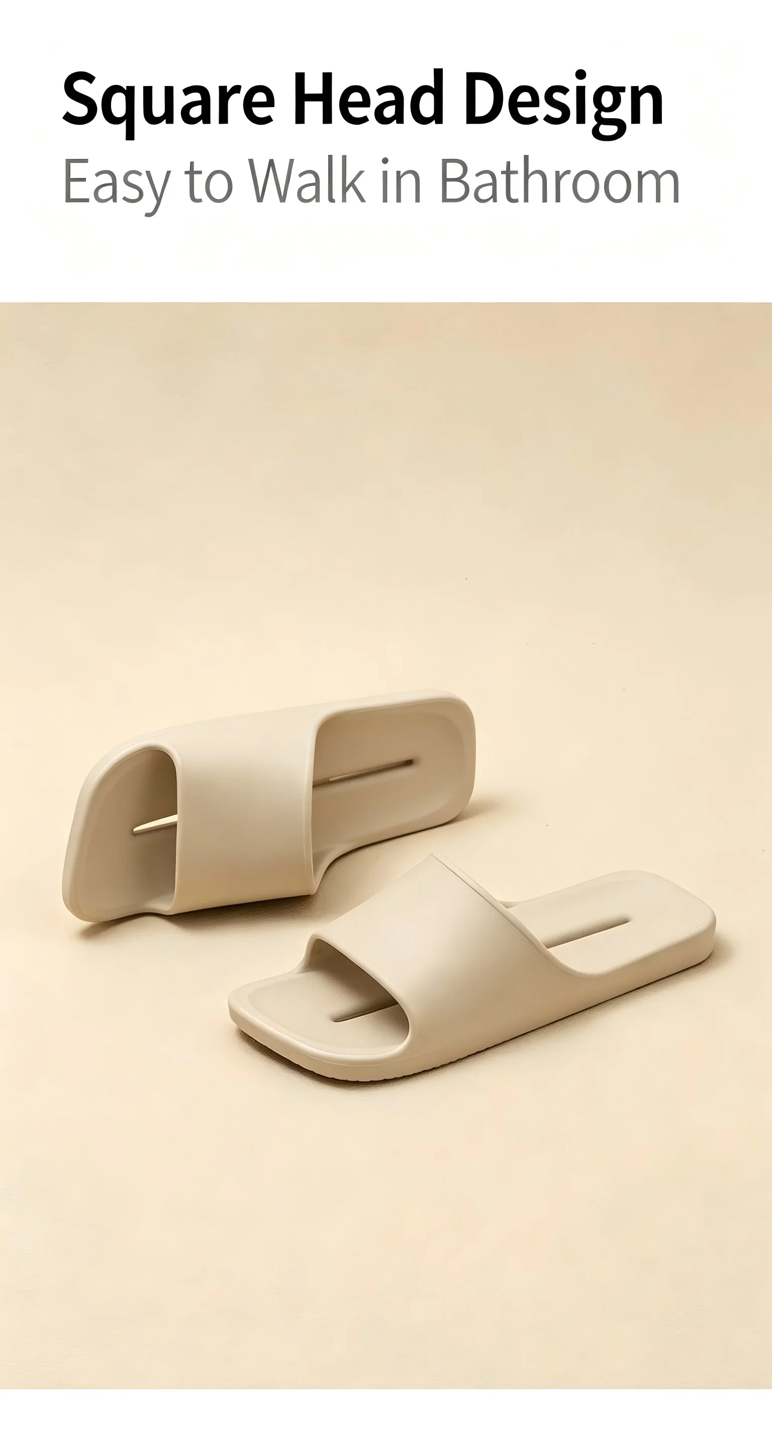 ZUOFU Unisex Schnelltrocknende EVA-Slipper für Frühling und Sommer, Rutschfest, Weich, Leicht, für Innen- und Außenbereich, Badezimmer und Zuhause – Detail 9