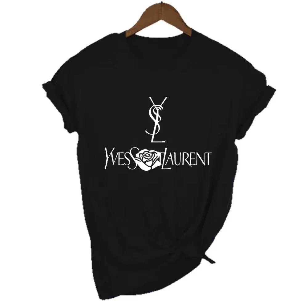 New Hot 2026 Summer Fashion Top Quality Print High Quality Cotton Oversized T-shirt Summer Women's Top Luxury Tee Ins Y2k
