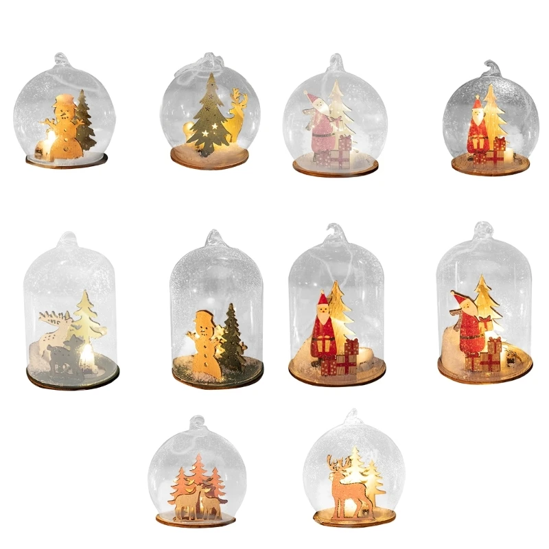 

Festival Lights Christmas Sphere Decoration Festival Christmas Tree Hanging Glowing Ornament Garden Yard Embellishment Dropship