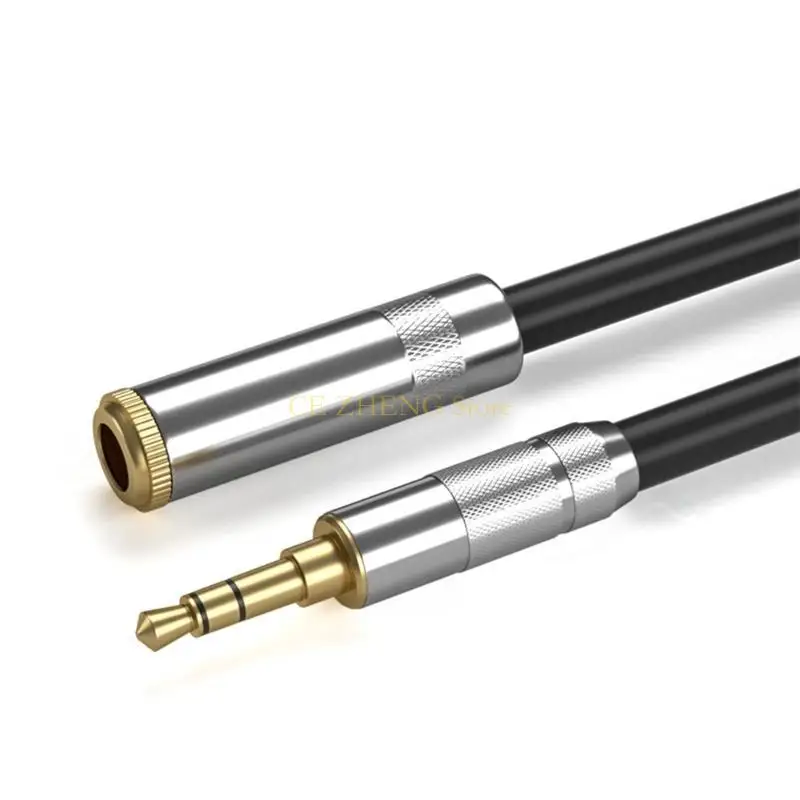 E56B 3.5mm 남성에서 여성 연장 와이어 보조 어댑터 자동차 컴퓨터 컴퓨터 휴대폰 보조 와이어 익스텐더 라인 50cm-10m