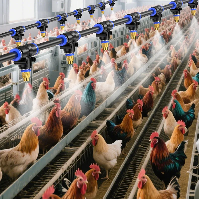 

Farm cooling spray system Pig, chicken and duck house Goose farm spray ﻿special equipment spray head cooling and humidifying