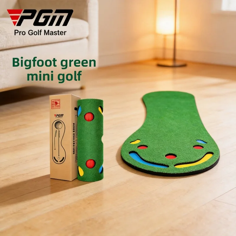 PGM Golf Putting Mat Indoor Outdoor 300x90cm Multi Hole Putting Green Rollable Golf Practice Trainer GL002