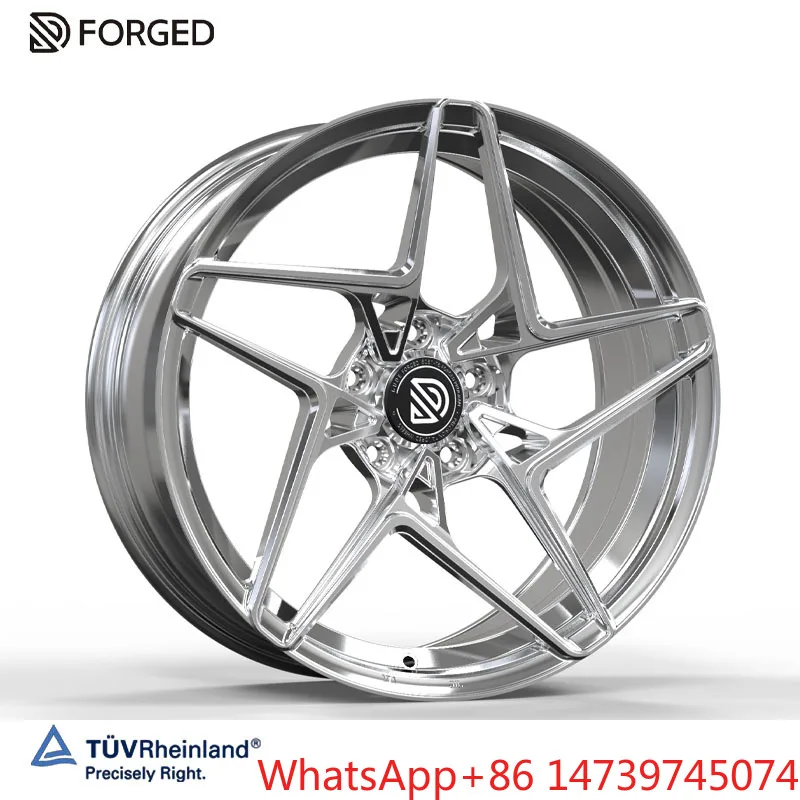 17-23 Inch 10000 Ton Press Forged Wheel Hubs Custom Aluminum Alloy Rims Compatible With VehiclesTUV Approved Wheels High Streng