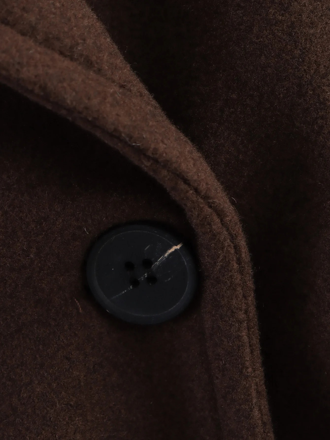 معطف صوفي طويل للنساء سترة بياقة مقلوبة معاطف صوفية دافئة معطف واحد الصدر ملابس خارجية معطف خريف وشتاء #6