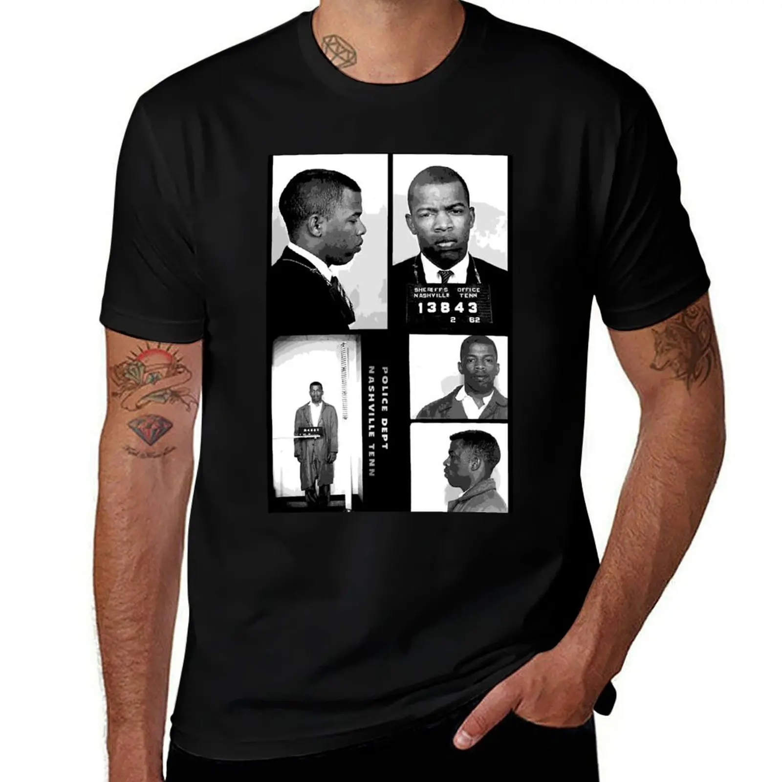 John Lewis American Hero T-Shirt Stretch Fabric Comfort T-Shirt