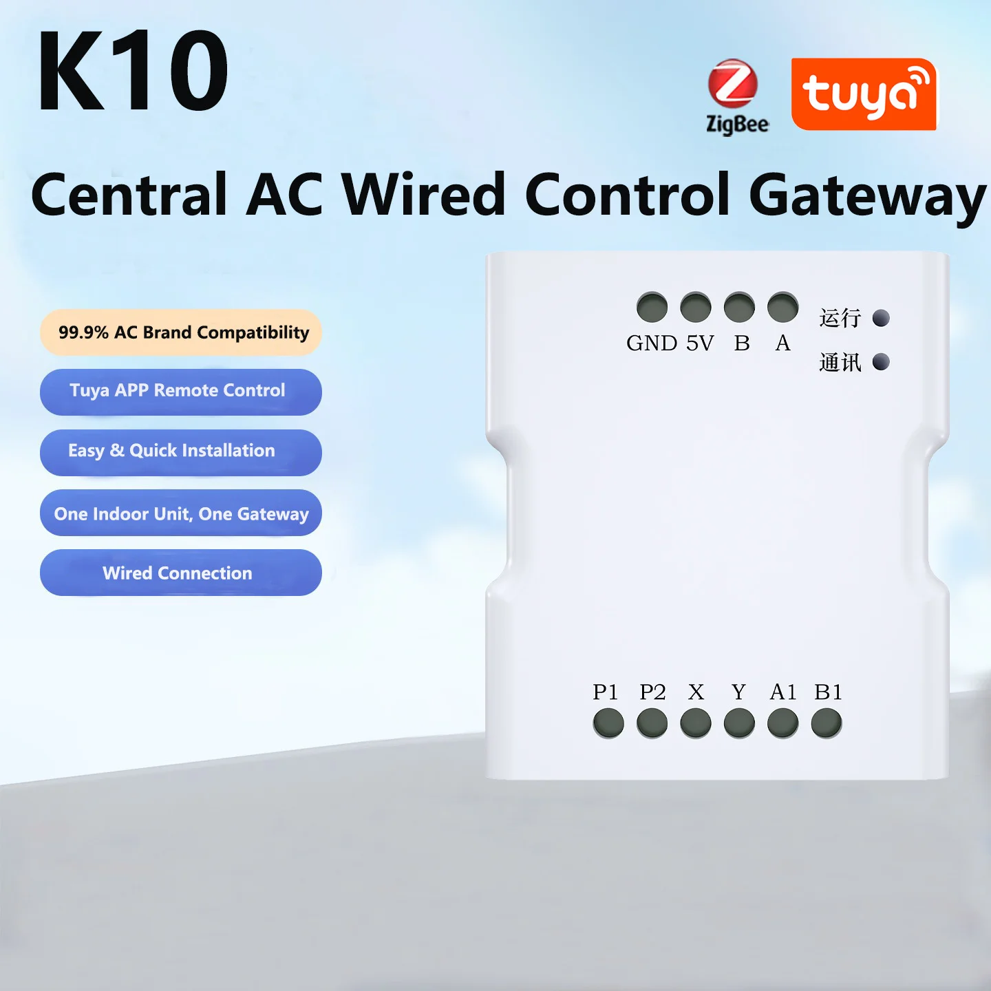 Tuya Smart Life Zigbee VRF air conditioner Gateway Daikin Hitachi Multi Brand Compatible Tuya App Remote Control