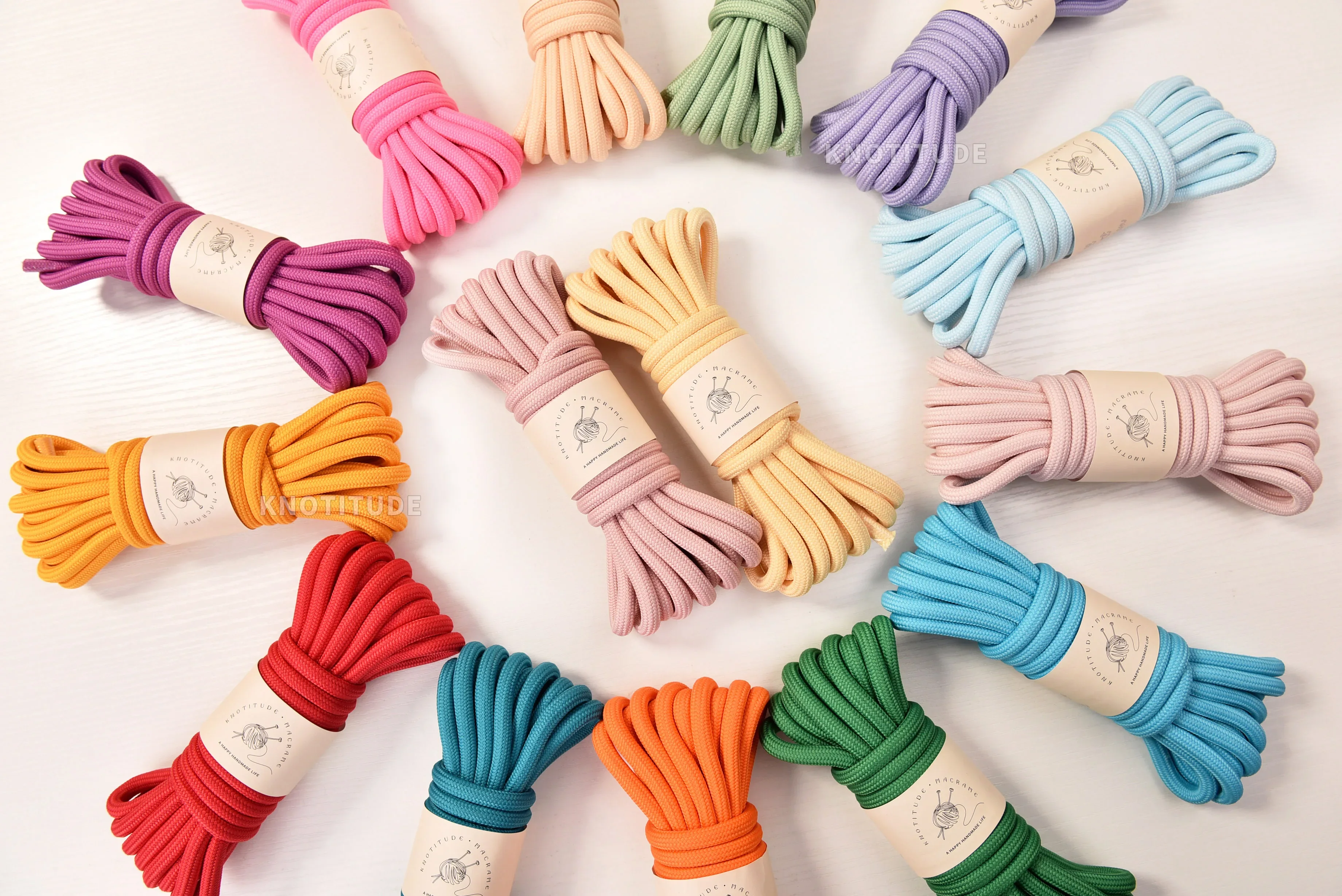 البوليستر جديلة الحبل 5 متر مقود الحيوانات الأليفة حبل أمان في الهواء الطلق سميكة مكرامية الحبل لصنع الحقائب والإكسسوارات اليدوية ذاتية الصنع/8 مللي متر #6