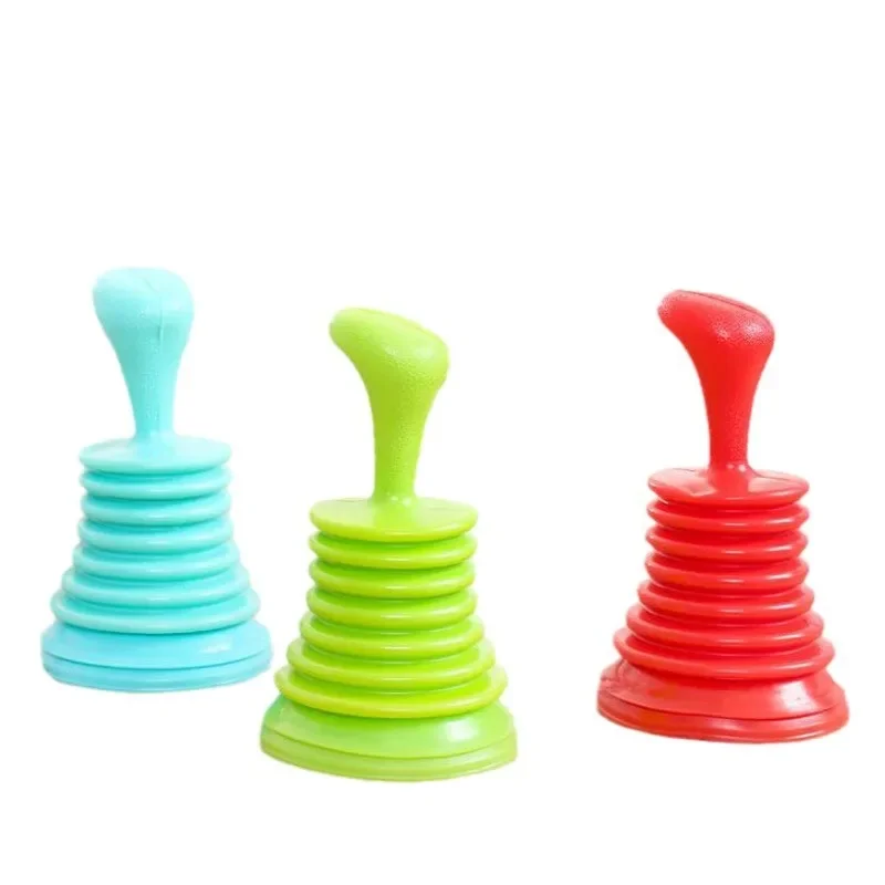 1PC Kitchen Toilet Drain Plungers Bath Sink Power Pipe Dredging Tool Suction Cup Plug Toilet Bathroom Tools Random Color Toilet