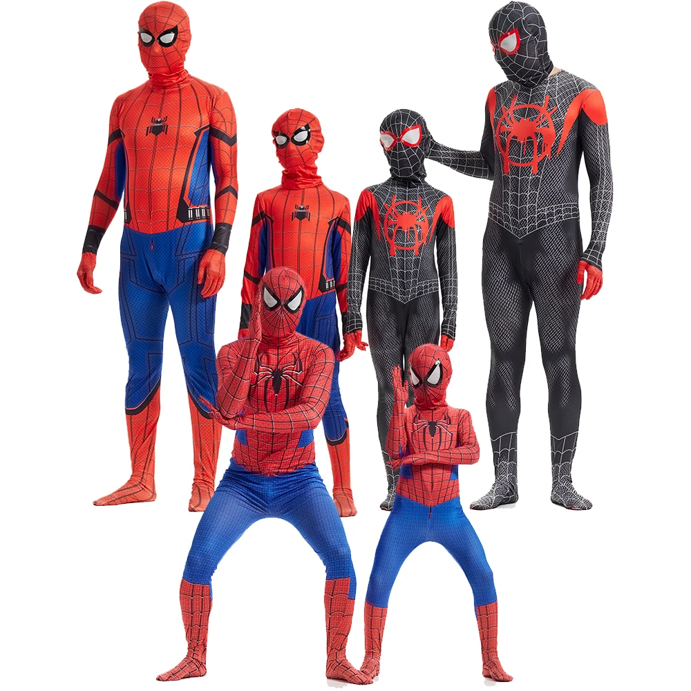 Disfraz de superhéroe para niños y adultos, mono de Cosplay de araña, regalo de Halloween, nuevo