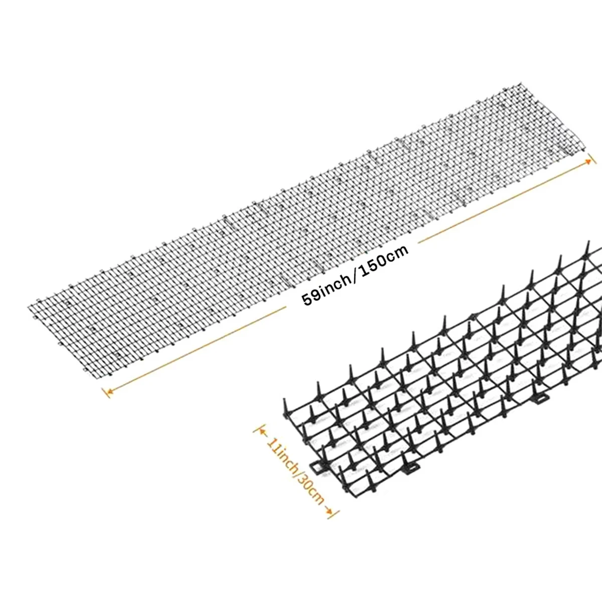 سجادة ABLK للقطط والكلاب مع مسامير، سجادة رادعة طاردة للقطط والكلاب والحيوانية، سجادة داخلية للقطط والخارجية للحديقة، 150 × 30 سم