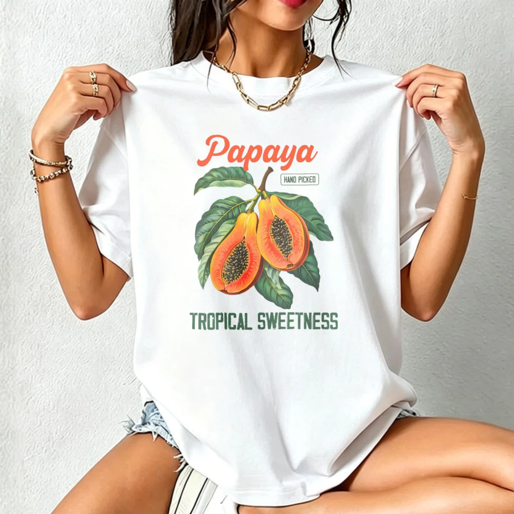 Papaya Fruit Illustration Tshi - Vintage Fashion Illustration ulasan dan harga