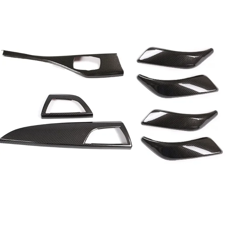 For BMW 1 2 Series F20 F21 F22 F23 2012-2018 ABS Carbon Fiber Car Gear Panel Cover Interior Kit Trim Stickers Car Accessoires