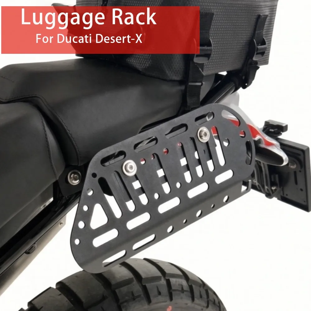 2026 For Ducati Desert-X DesertX Rally 2023 2024 2025 Rear Luggage Rack Cargo Side Panniers Saddlebag Carrier Bracket Desert X