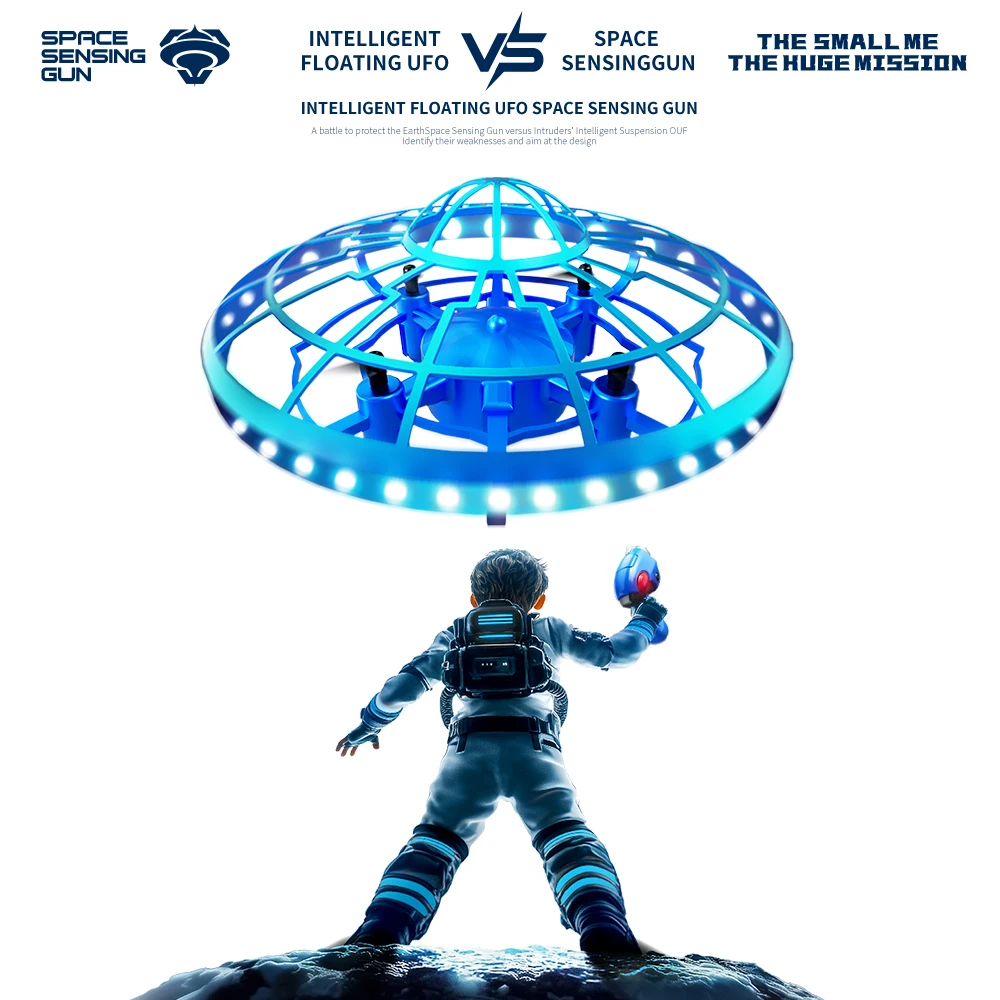 Дрон XS4, защита от падения, индукционная интеллектуальная подвеска, НЛО, распознавание жестов, самолет, интерактивная игрушка для родителей и детей для детей