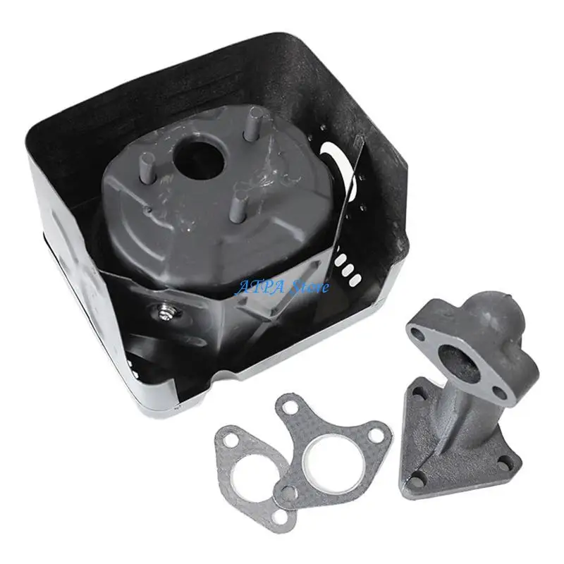 Lắp ráp bộ giảm thanh động cơ động cơ U13C với ống xả cho động cơ GX340 GX390 11HP