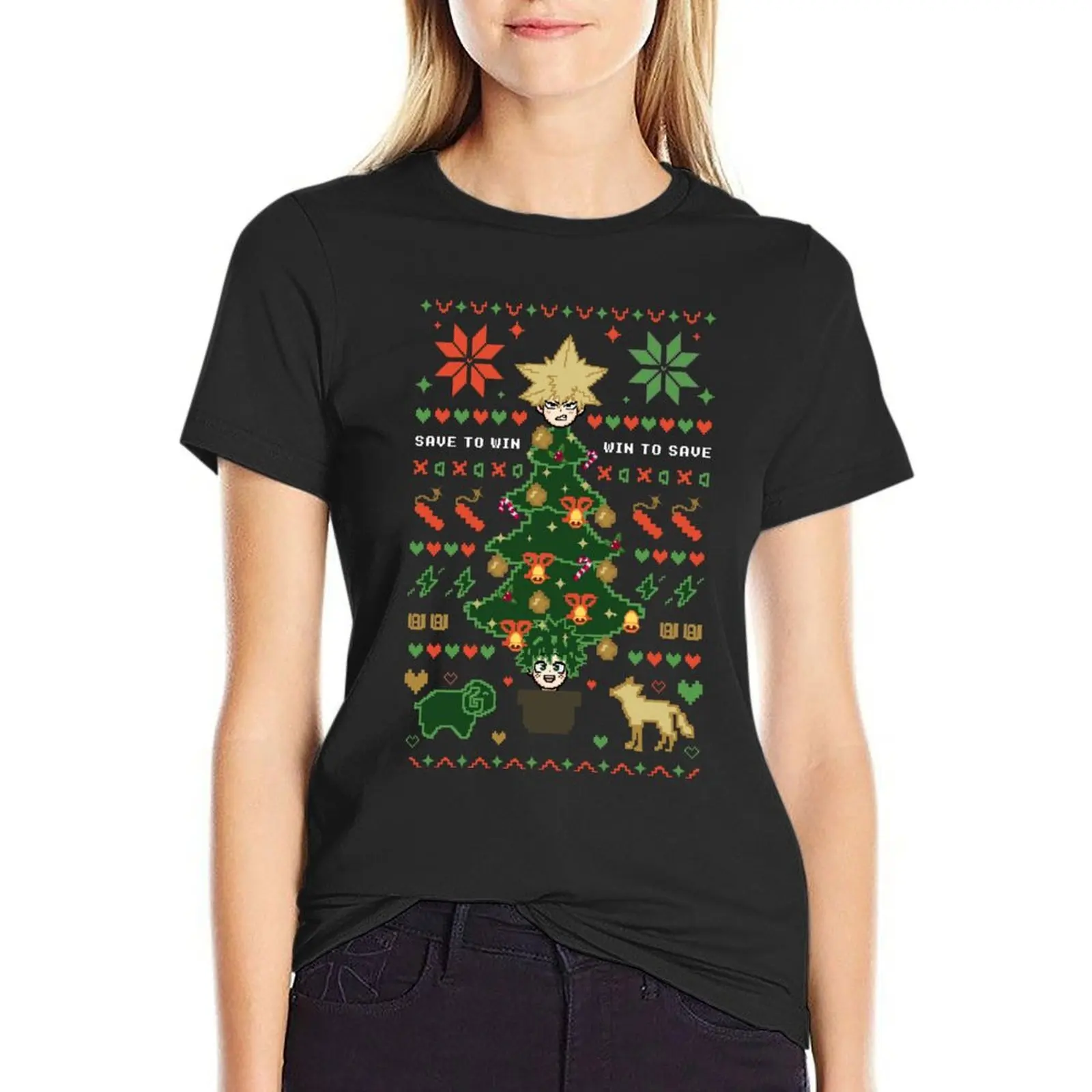 Bkdk Kerst T-Shirt Dierenprint Shirt Voor Meisjes Dameskleding T-Shirt Met Korte Mouwen Dames