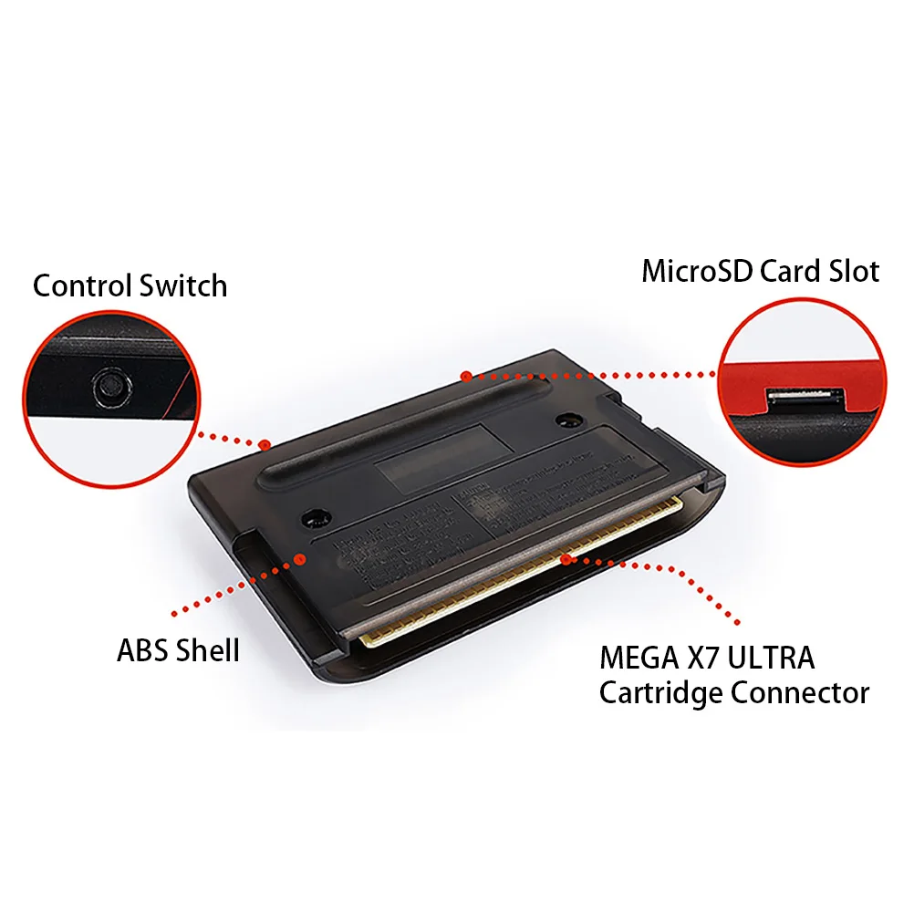 Instant Save Mega X7 Ultra   Game Cartridge USA/ Japan /European for SEGA GENESIS Mega Drive MegaDrive Game Console With Manual