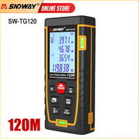 SNDWAY Laser Distance Meter Double Bubble Digital Measuring Device Tools Electronic Tape Laser Rangefinder Laser Range Finder