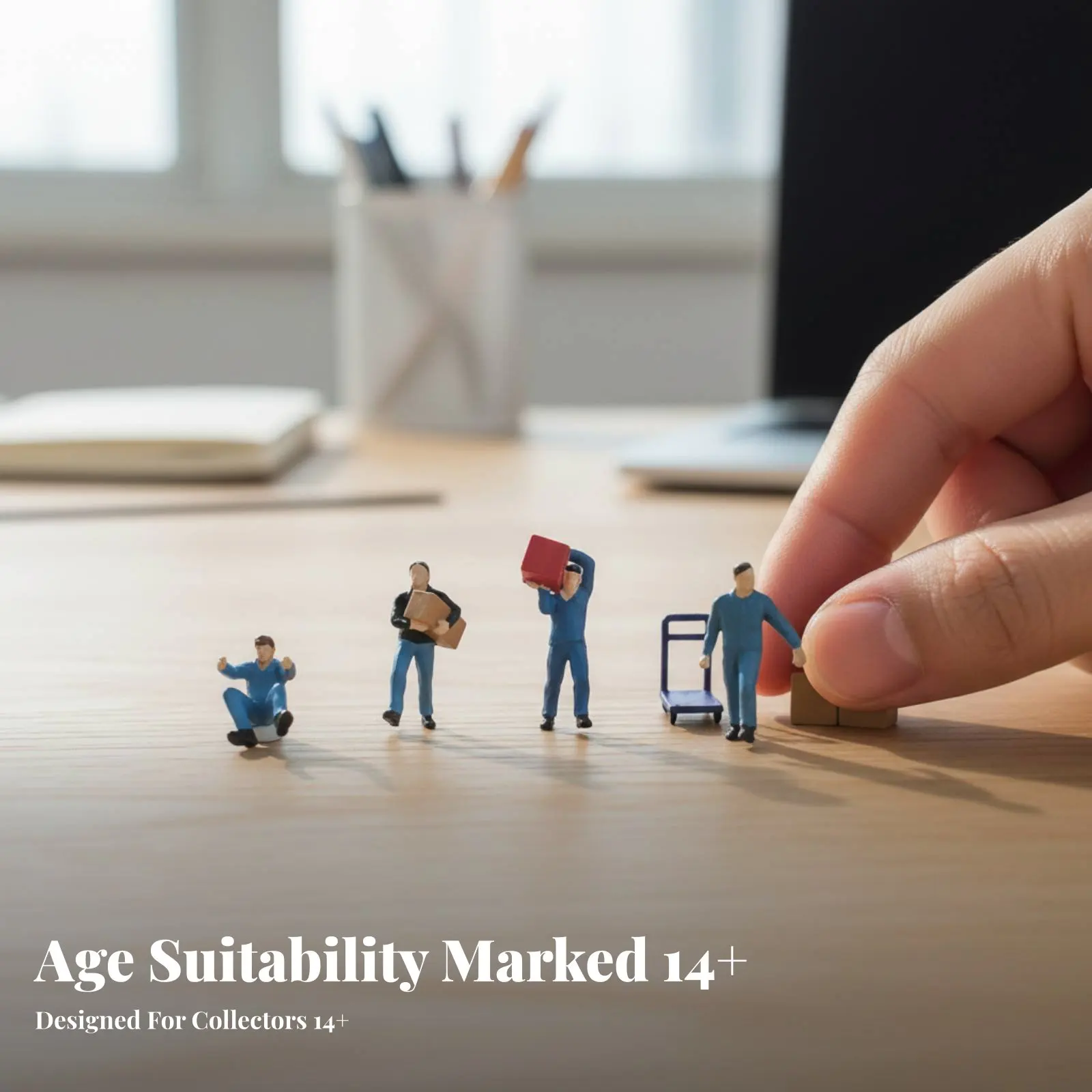 

1:64 Scale Worker Figurine Realistic Poses Delivery Worker Miniature Scene Figure Miniature Loading Crew Model Painted Figures