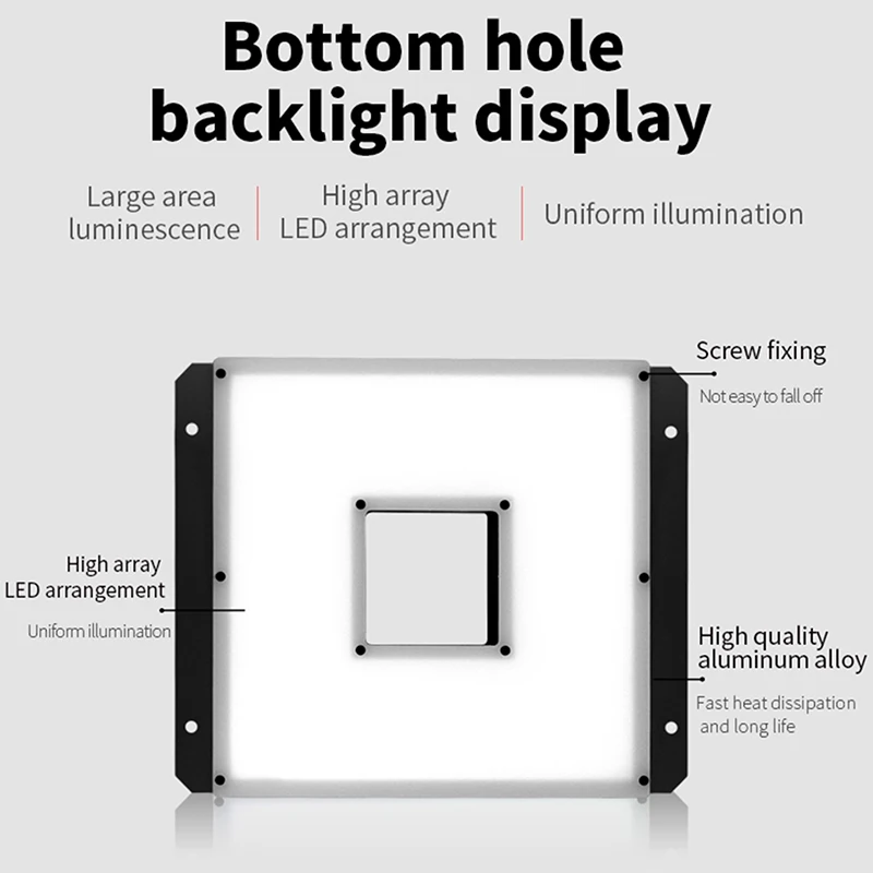 

Machine vision open face light source - LED high-brightness uniform illumination, suitable for large-sized workpiece inspection.