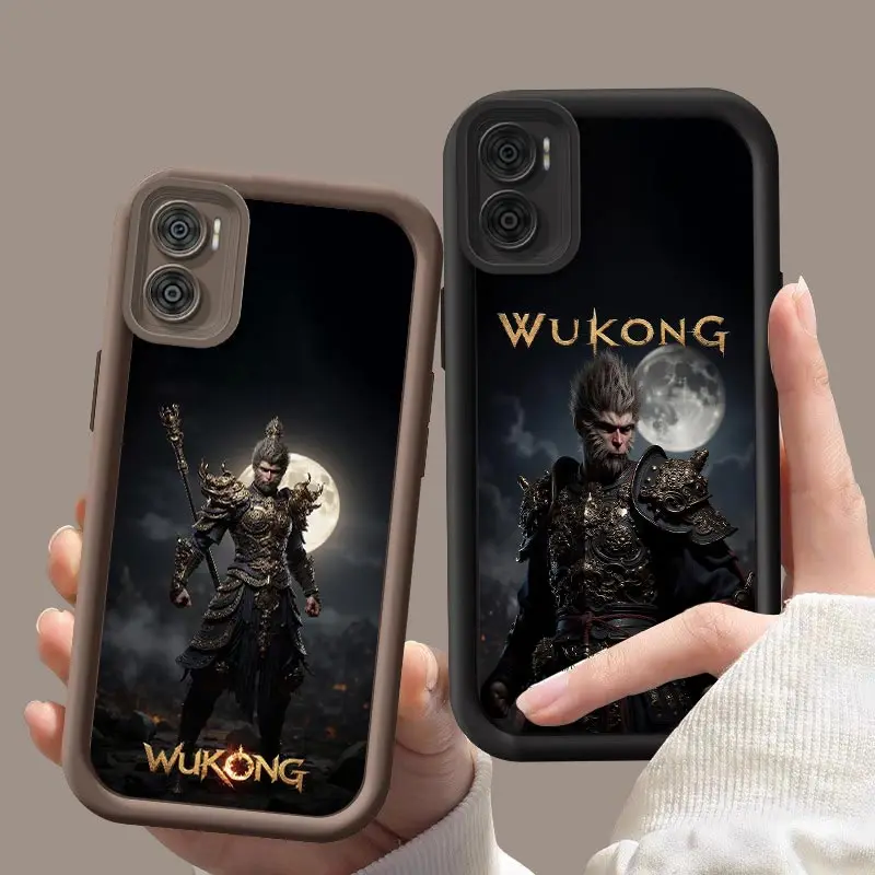 E22 WUKONG Silicone Phone Case For Motorola Moto E40 E32 E30 E22i E22 E13 Shockproof Protection Back Cover