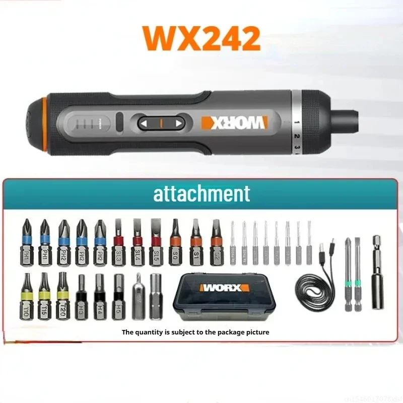 Worx 4V Electrical Screwdrivers Set WX242 Portable Smart Cordless Power Screw Driver Mini Electric Drill Home Repair Power Tool