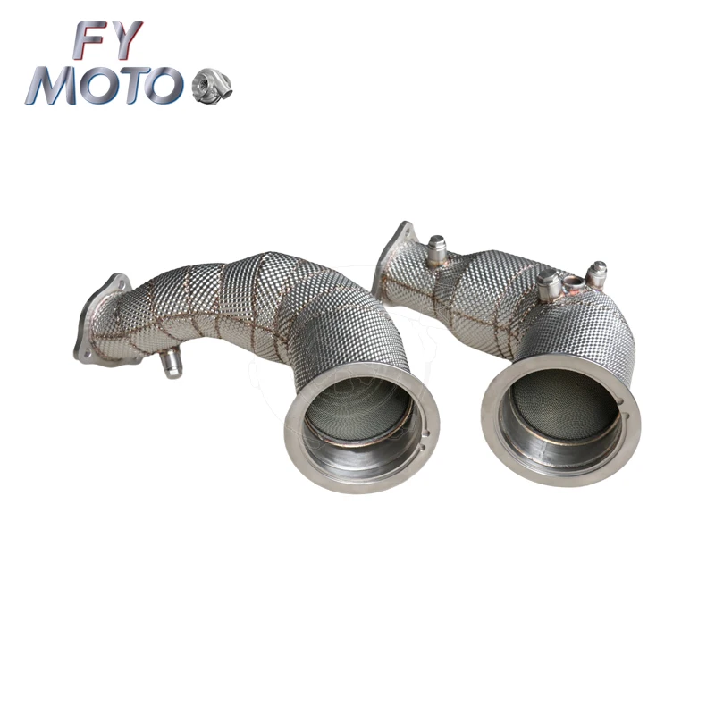 Tubo de escape Catted Downpipe para AUDI RS4 B9 RS5 F5 2.9T 20+ LHD com proteção térmica com OPF