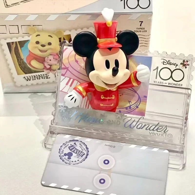 Miniso Blinde Doos Disney Jubileum Serie Retro Stempel Koelkast Magneet Buzz Lightyear Winnie Pooh Stitch Speelgoed Verjaardagscadeau