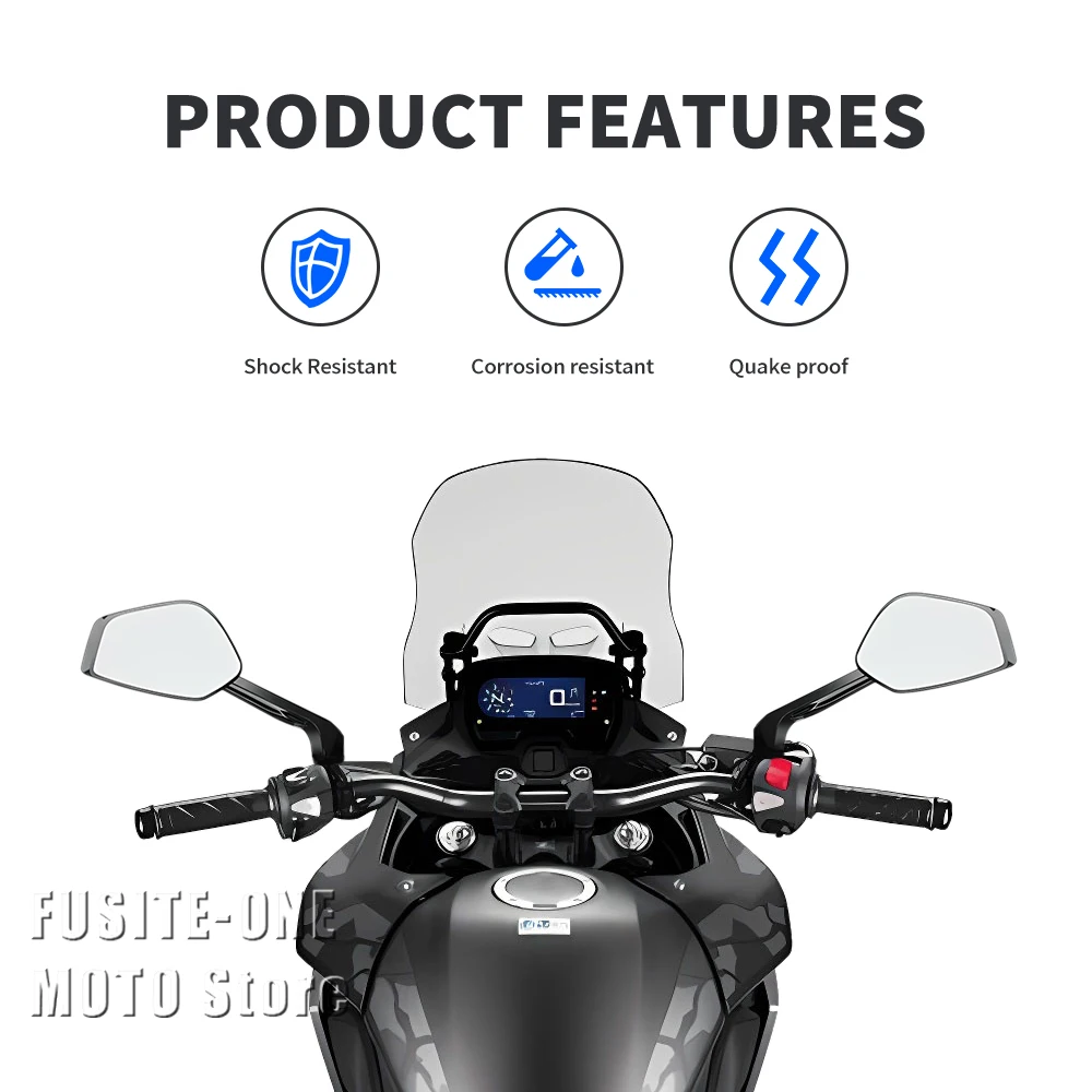 ل CB 200 X CB 200X CB200X CB400X CB 400X CB500X CB 500X 2019-2023 مغامرة دراجة نارية الملحقات الجانب مرآة الرؤية الخلفية #2