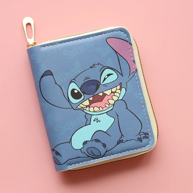 Kawaii Disney Stitch Girls Wallet Children Lilo and Stitch Coin Purse Birthday Gift Anime Figures Tote Bag Handbag Xmas Gift