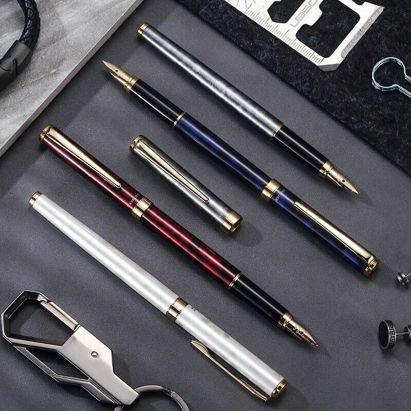 

Перьевая ручка PILOT Cavalier Brass с пером F/M 0.5/0.7 мм, с мраморным узором, FCAN-3SR, новогодний подарок, японская канцелярия, премиум-класс