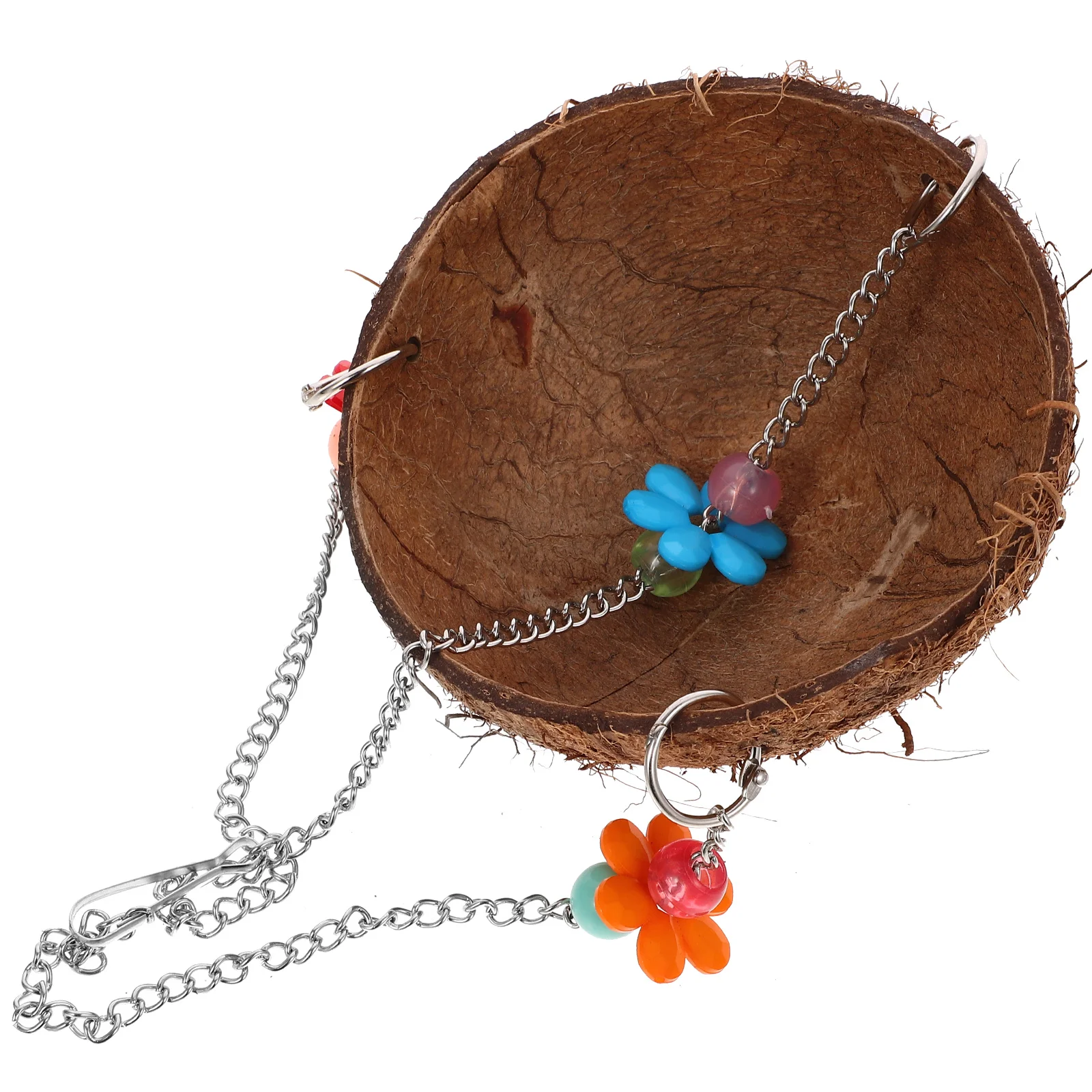 Toy Coconut Shell Bird Nest Parrot Bed Small Breeding Outdoor Swing Sleeping Delicate House