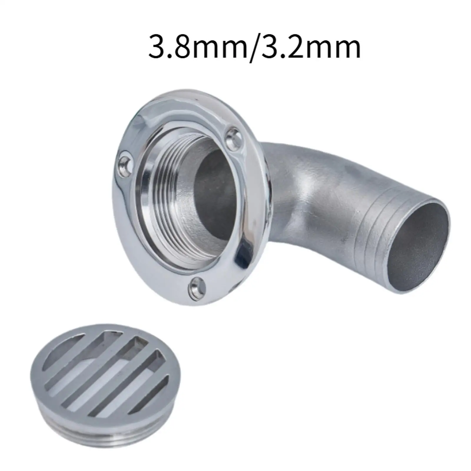 

Marine Deck Drain Rustproof Practical High Durability 90 Degree Floor Drain