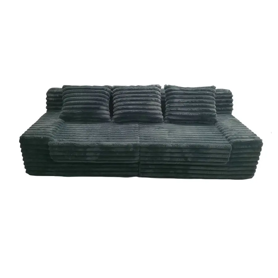 #Cheap Modern  Empty Corduroy Vacuum l Shape Air Compressed Sofa Compression Sectional Bubble Couch Sofa Sponge Sofas for Hotel