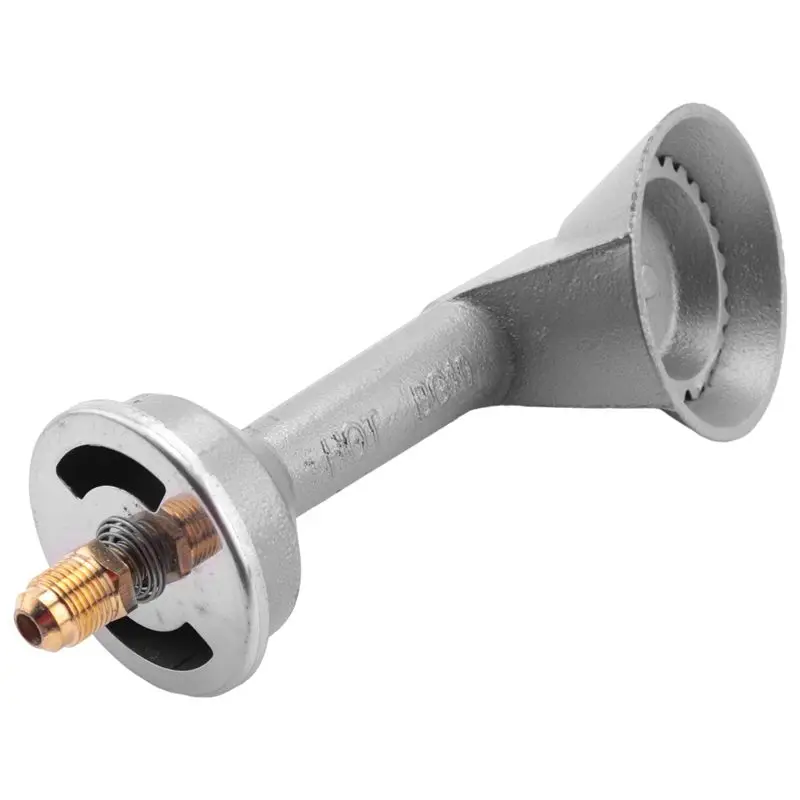 CHCH High Pressure Propane Cast-Iron Round Burner Head, Propane Burner Head With Orifice Brass Fitting