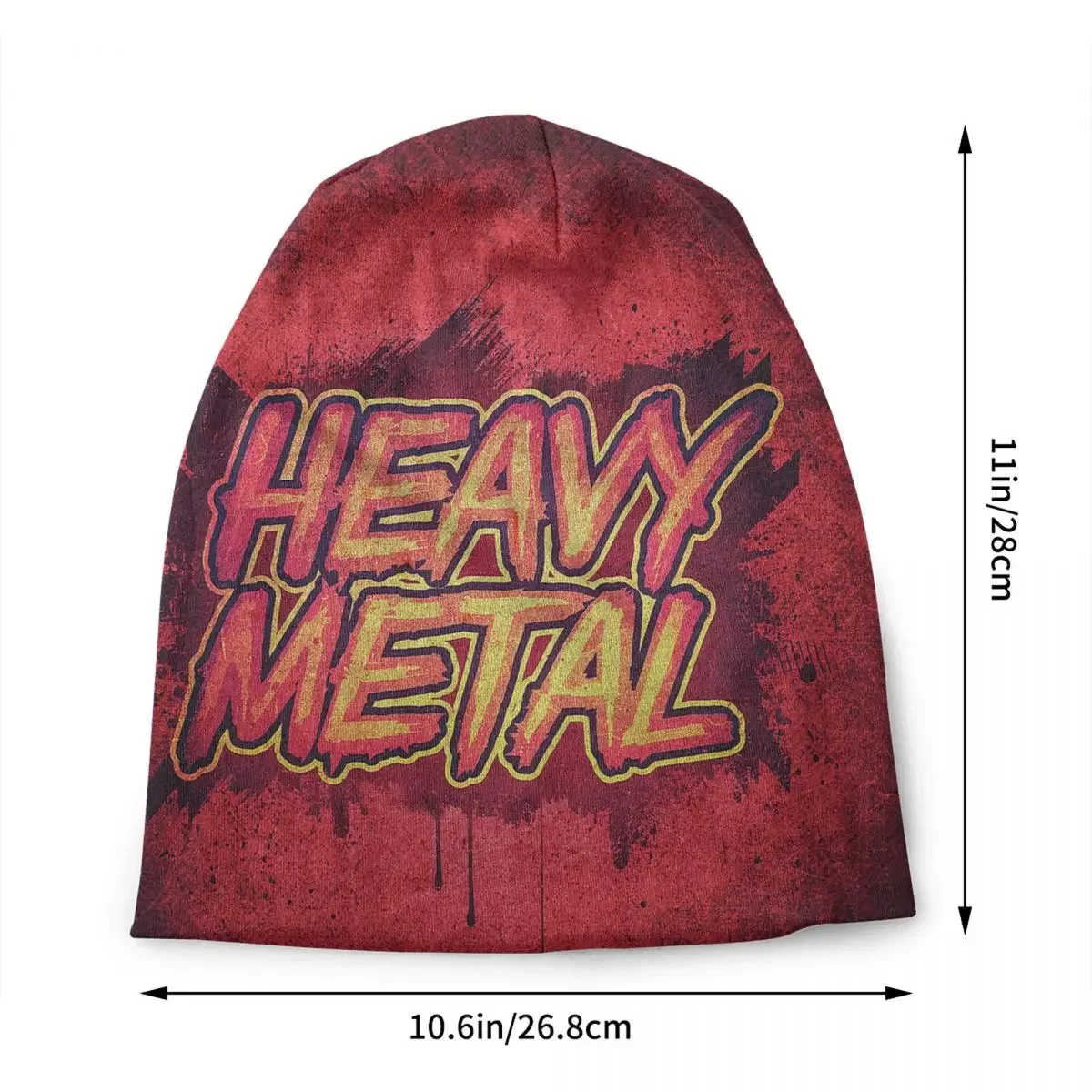 Heavy  Splatter Bonnet Hats Hip Hop Knitted Hat For Women Men Autumn Winter Warm Rock Music Lover Skullies Beanies Caps